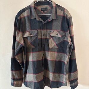 Brixton Checkered Shirt in Black and Red